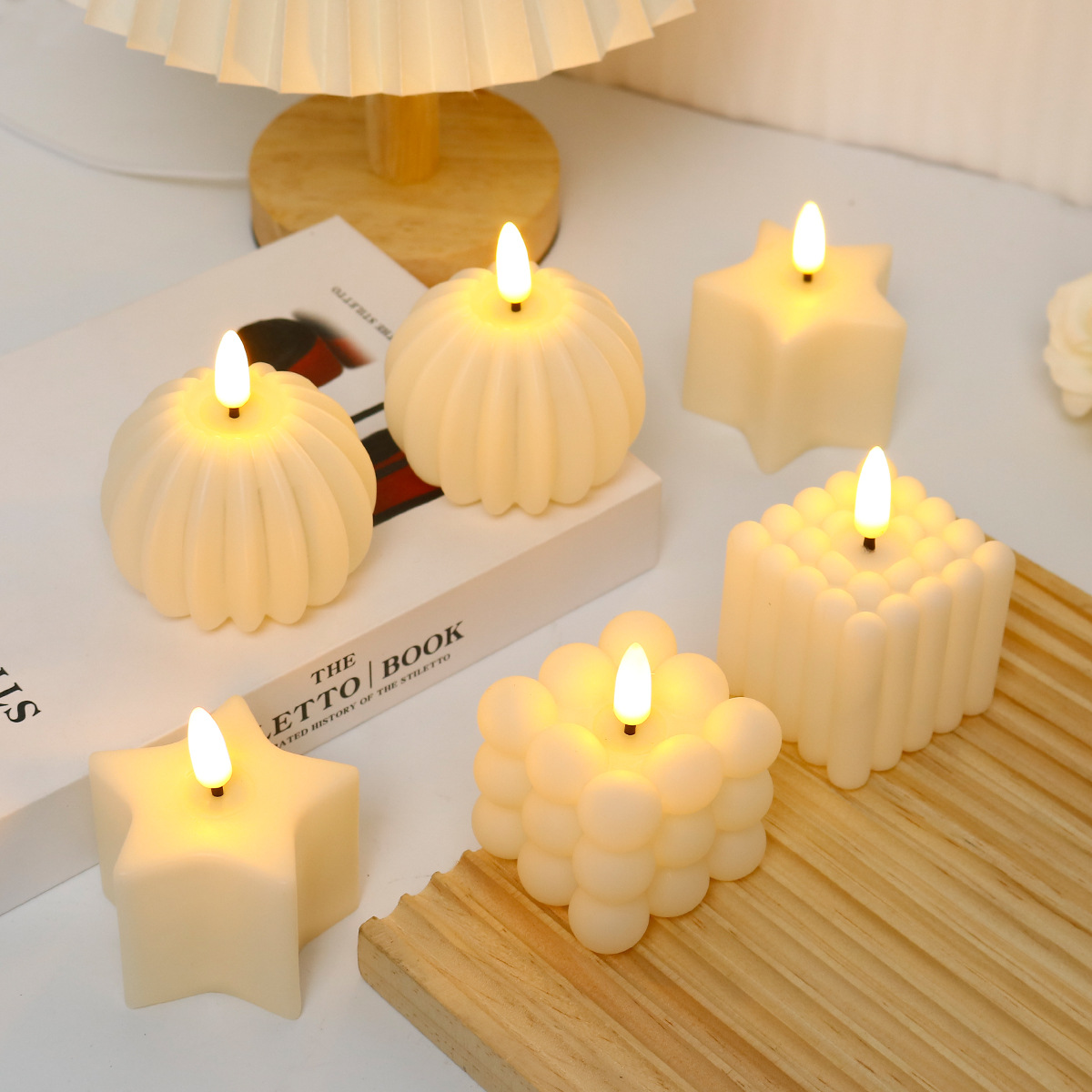 Photography With Lighting - Lilin LED Kubus untuk Dekorasi Pernikahan,
