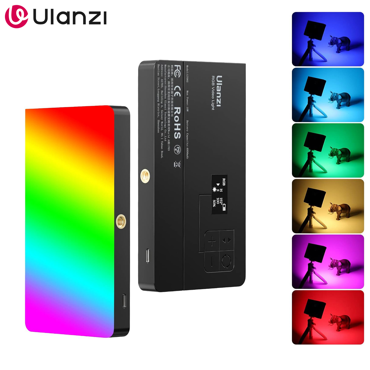 Torjim Rgb Photography Video Lighting - Lampu Video RGB ULANZI LT002, Panel