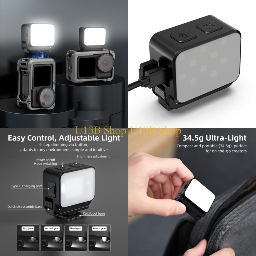 Photography Lighting Reference - U13B IPX4 Lampu Kamera Mini Tahan