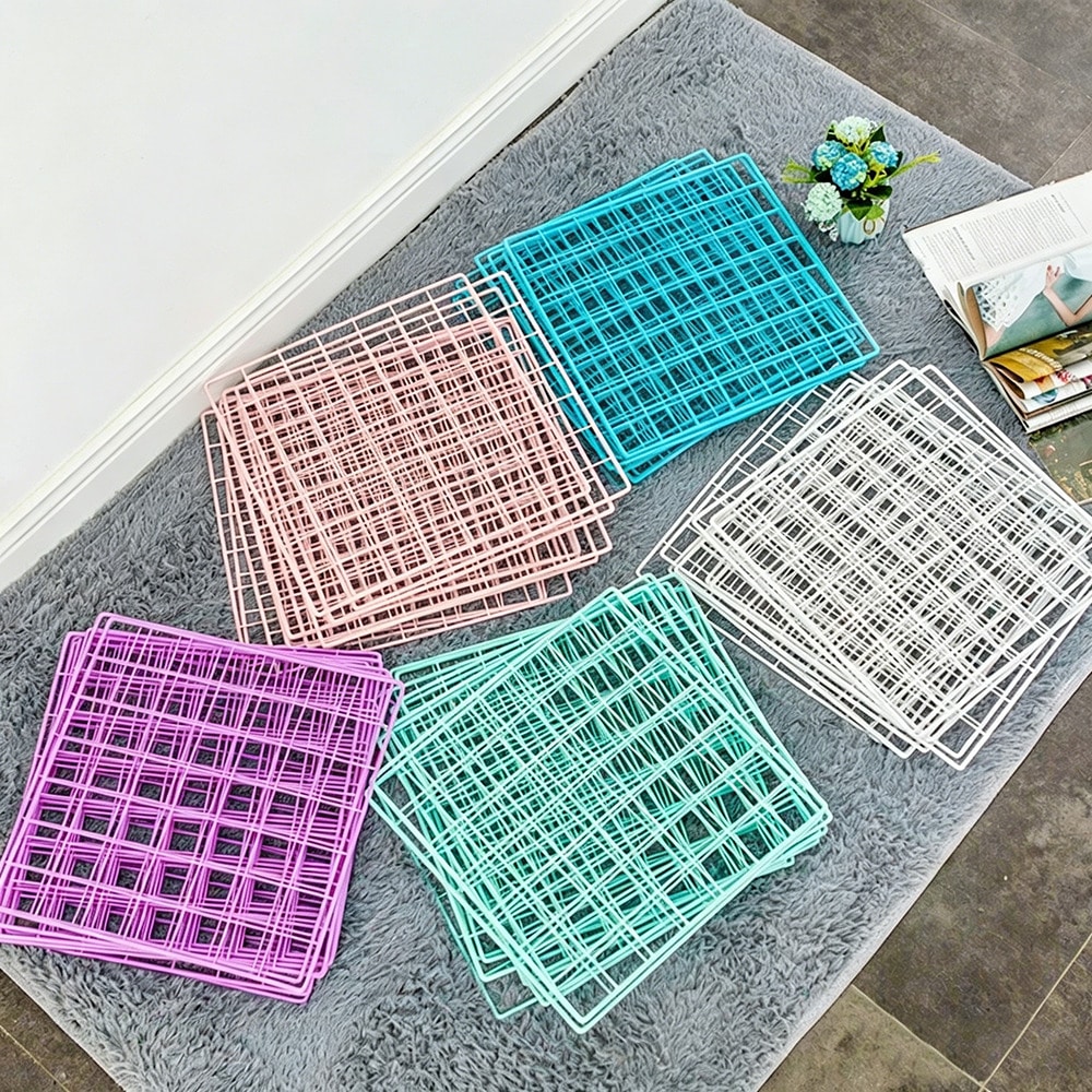 Photography Lighting Grid - Organizer Dinding Kawat Berwarna Pastel 30CM,