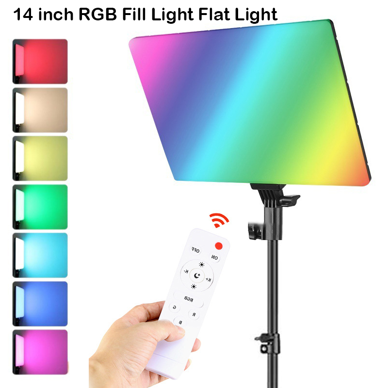 Torjim Rgb Photography Video Lighting - RGB 14 ''Lampu Video LED Remote