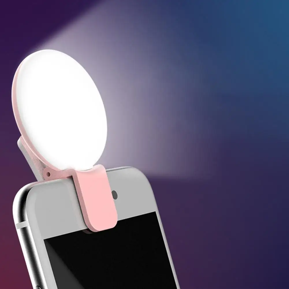 Photography Lighting Overhead - Lampu Cincin Swafoto LED Ponsel Mini