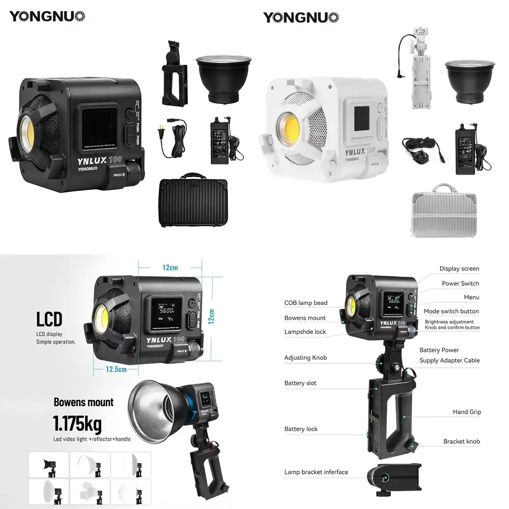 Lighting In Photography Studio - YONGNUO YNLUX100 100W 3200K-5600K Lampu Video