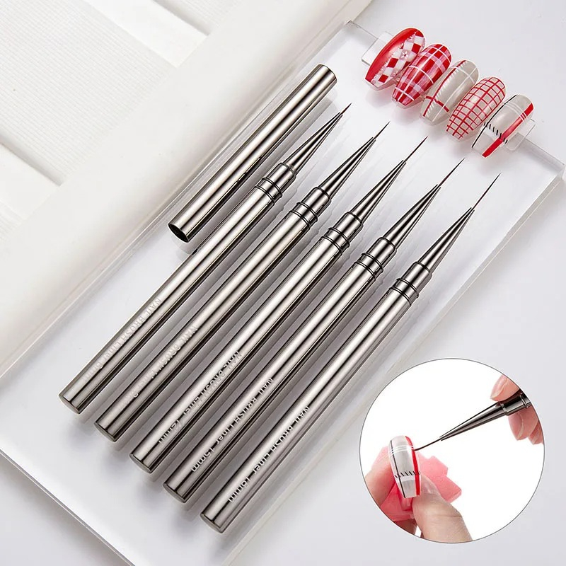 Coloured Gel Set - 5 Buah Set Kuas Liner Seni