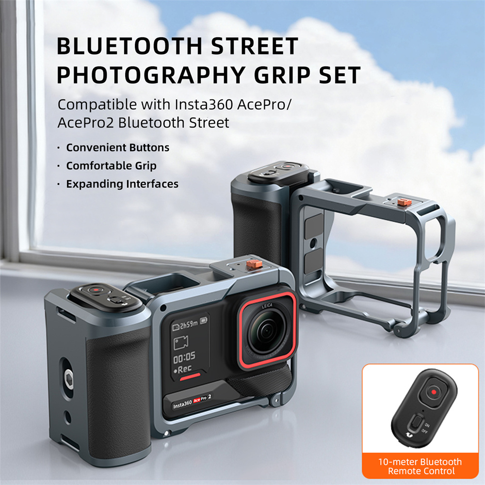 Photography Video Lighting Kit With Adjustable Tripod Stand - VRIG GA-08 Kit Pegangan Genggam Bluetooth