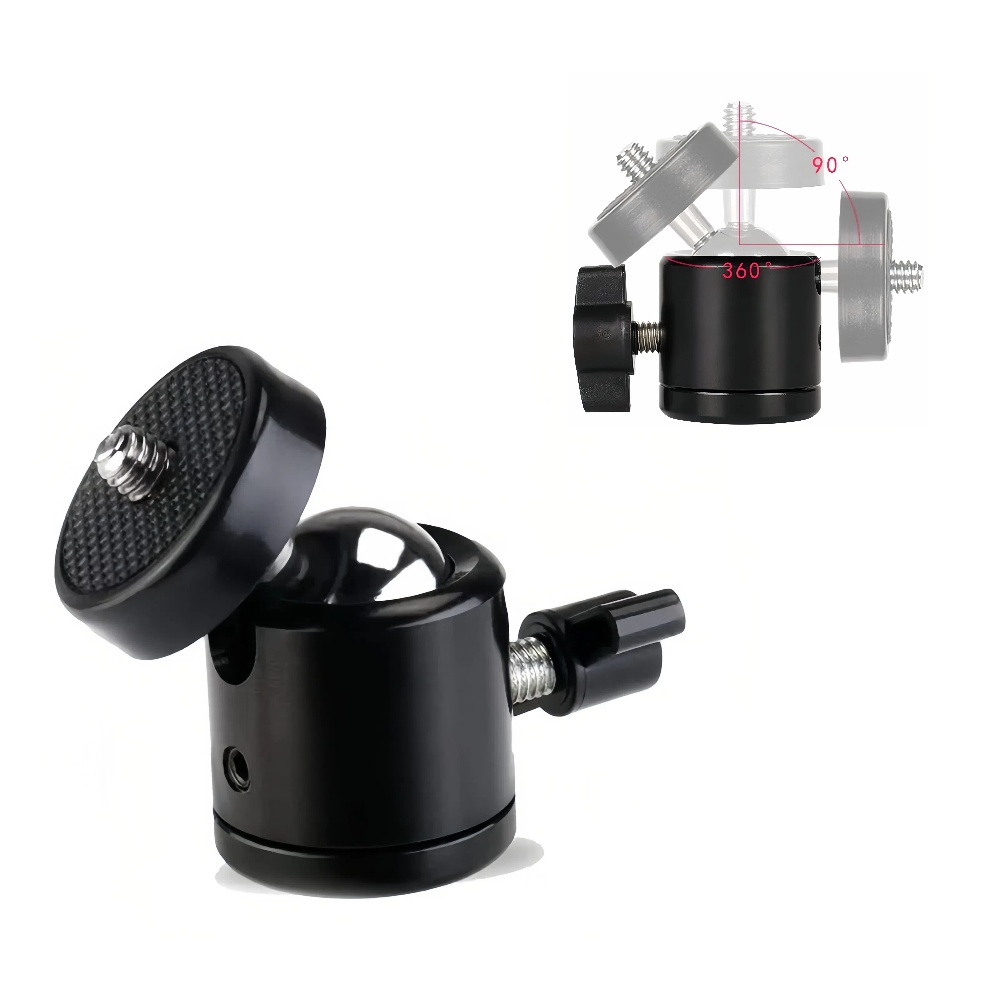 Photography Video Lighting Kit With Adjustable Tripod Stand - Terebento 1/4 Lubang Sekrup Tripod Mount