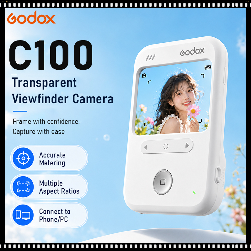 Photography Lighting Godox - Godox C100 Kamera Transparan 2-in-1 Portabel