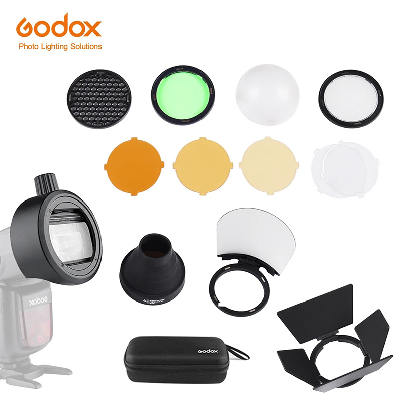 Photography Lighting Godox - Godox S-R2/AK-R1/BD07/H200R/AD-P/AD-L/EC200 Flash Speedlight Adaptor Pintu