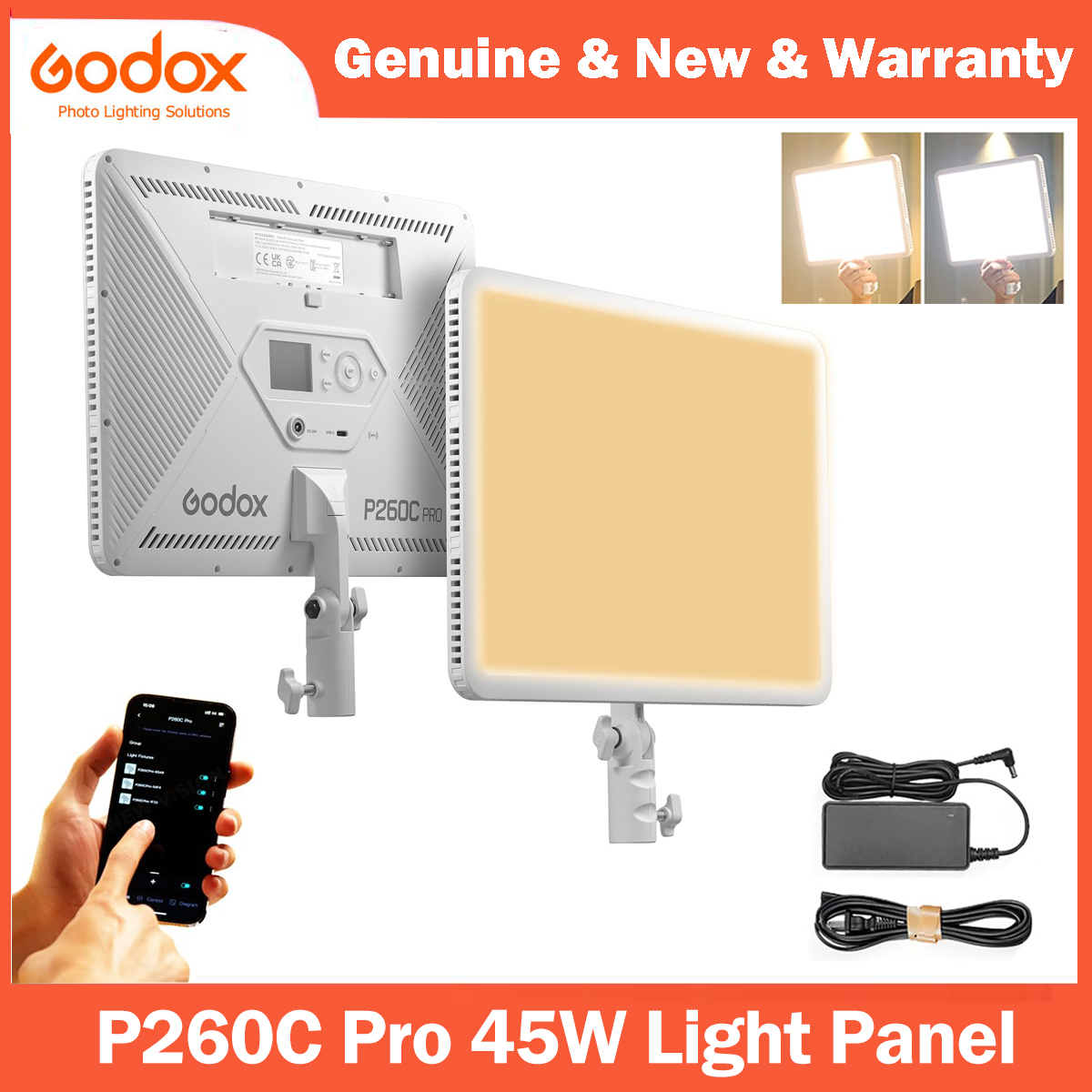 Photography Lighting Godox - Godox P260C Pro Panel Lampu Video