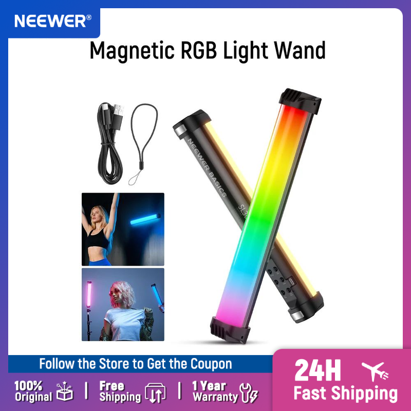 Torjim Rgb Photography Video Lighting - NEEWER Basics 12 inci Lampu Tongkat