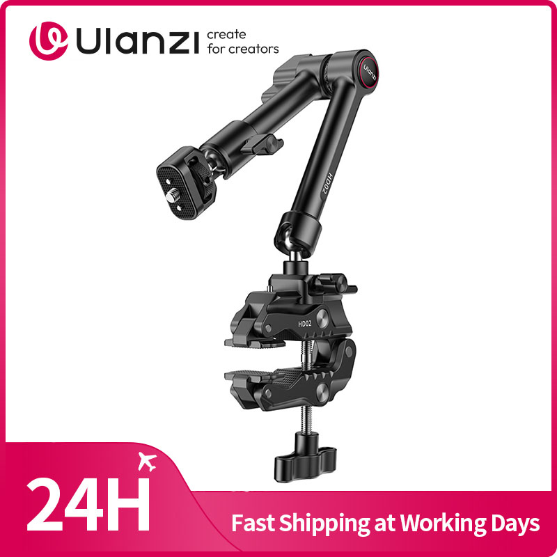 Photography Video Lighting Kit With Adjustable Tripod Stand - Ulanzi HD02 Magic Arm Kit 10-inci