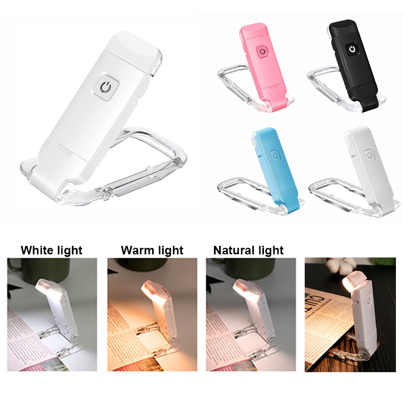 Photography Lighting Book - Lampu Baca Jepit Buku, 3 Mode