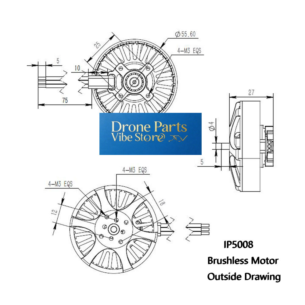 Photography Lighting Composition - DParts1IP5008 KV370 Motor Tanpa Sikat Untuk