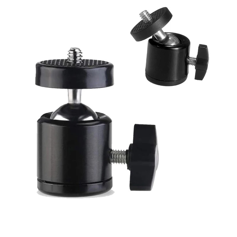 Photography Video Lighting Kit With Adjustable Tripod Stand - Adaptor Kepala Bola Tripod dengan Lubang