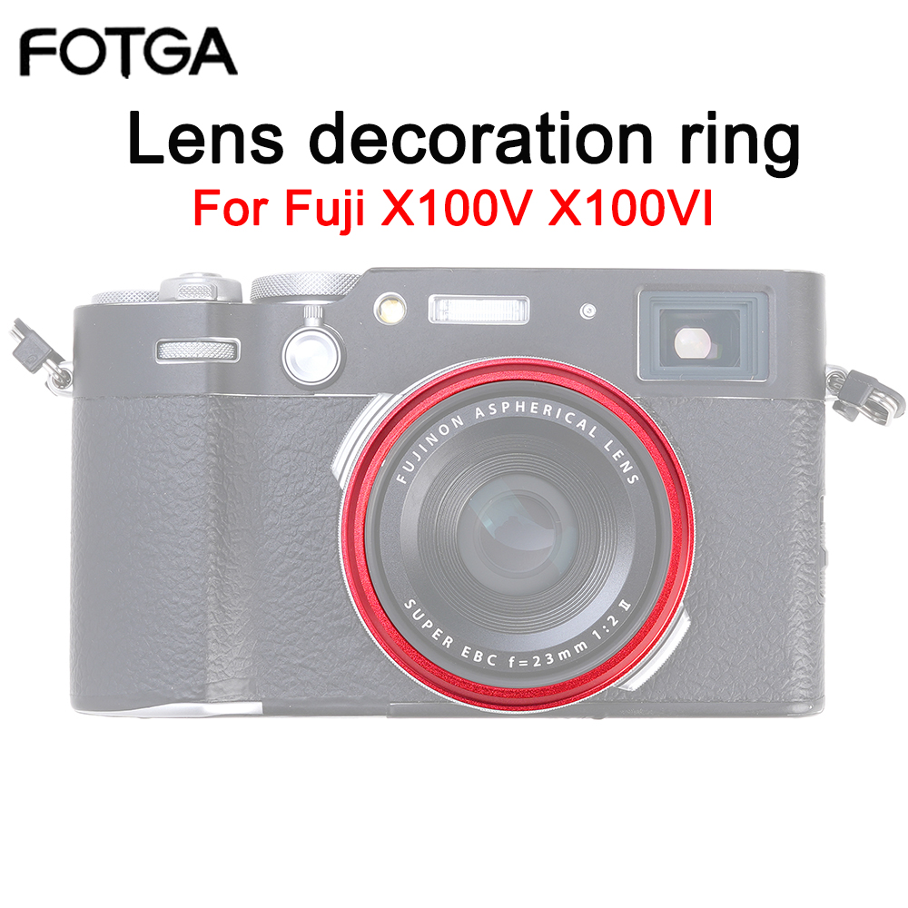 Fujifilm Camera X100Vi - Cincin dekorasi Lensa FOTGA untuk Fuji
