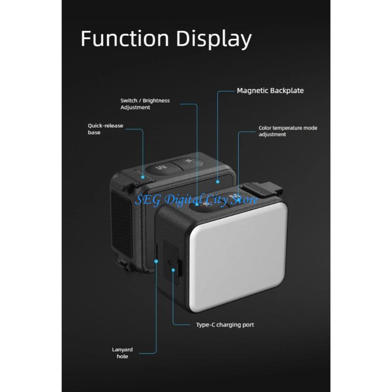 Photography Lighting Reference - U75B Clip On Kamera Magnetik Lampu