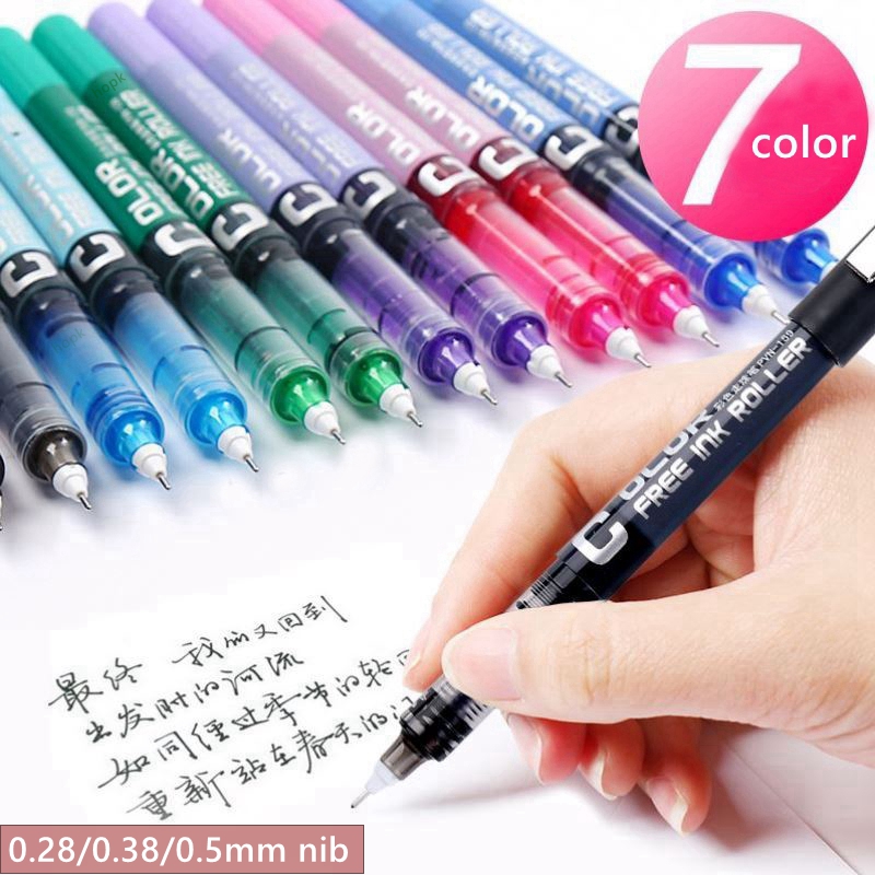 Coloured Gel Set - 7 Buah/Set Pena Gel Rol Cair