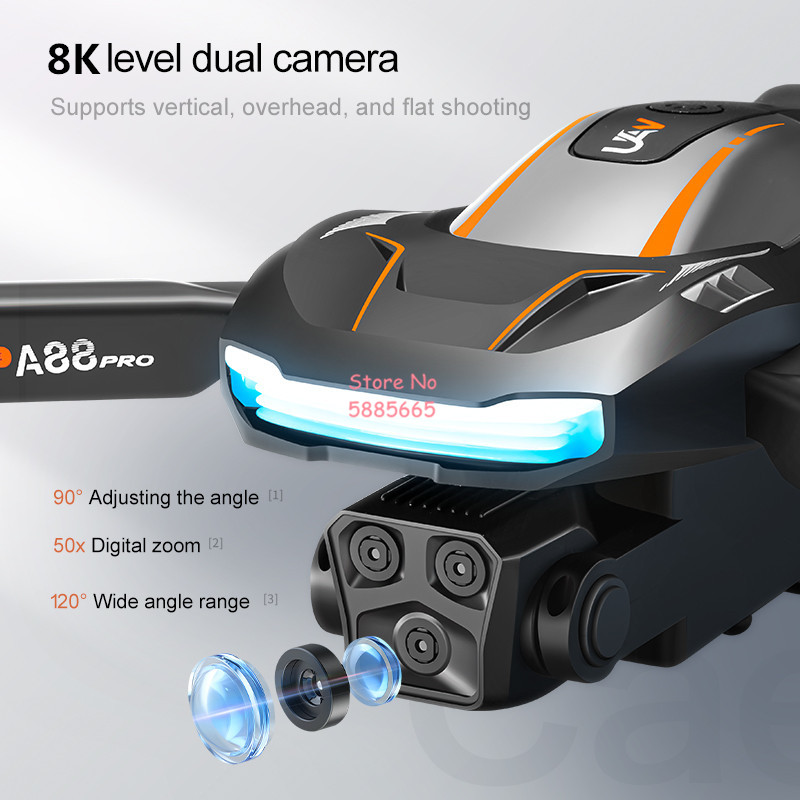 Drone RC 8K Fotografi Udara de - Photography Lighting Case ulasan dan harga