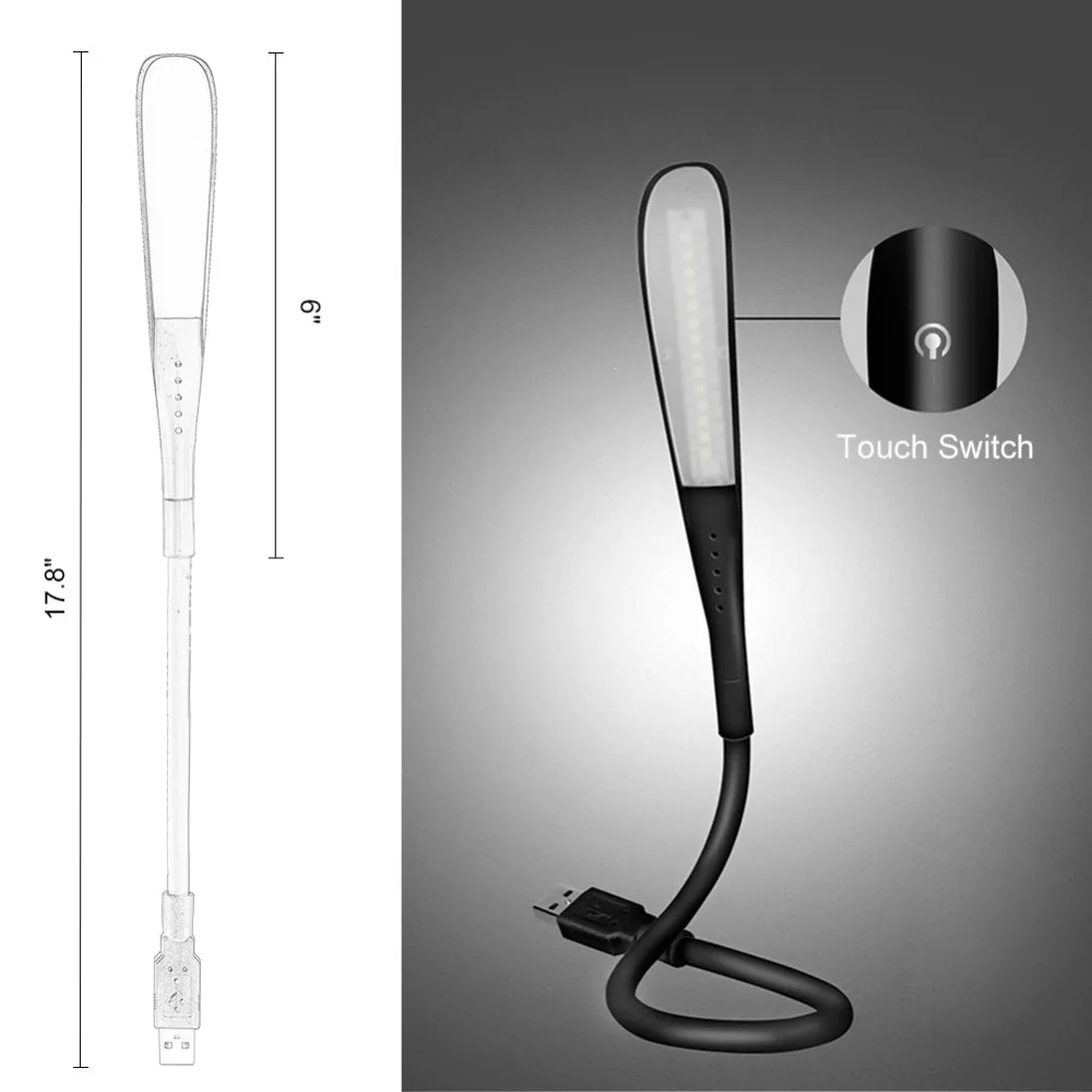 Lampu LED USB portabel, lampu  - Photography Lighting Book ulasan dan harga