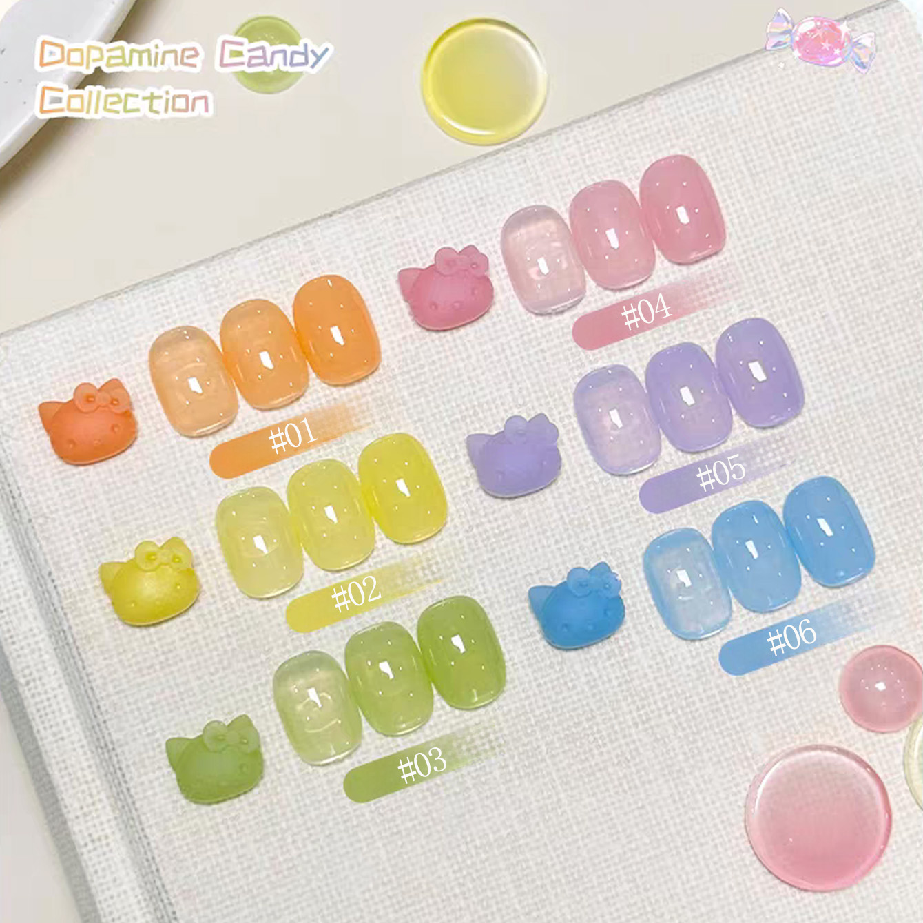 1 Buah WS Ice Transparan Dopam - Coloured Gel Set ulasan dan harga