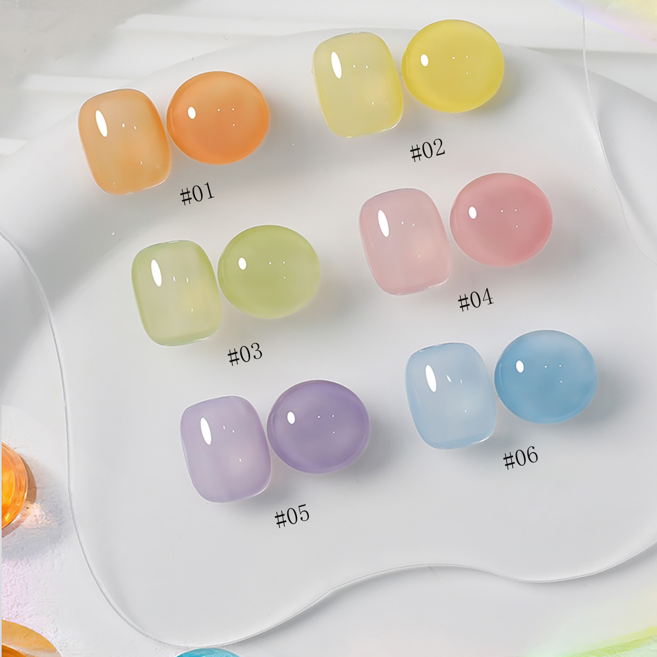 1 Buah WS Ice Transparan Dopam - Coloured Gel Set ulasan dan harga