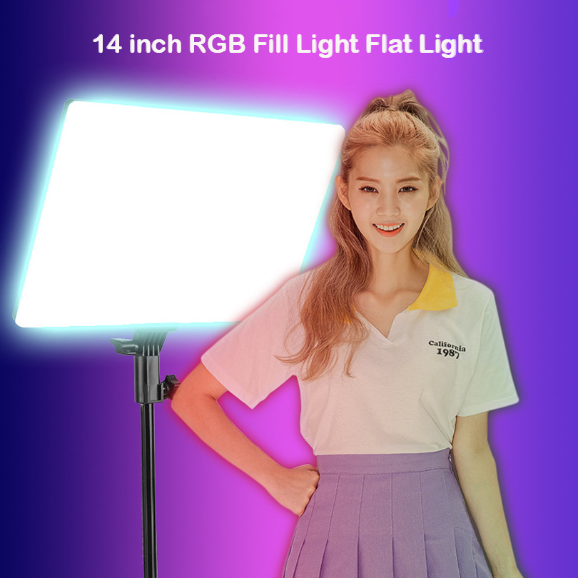 RGB 14 ''Lampu Video LED Remot - Torjim Rgb Photography Video Lighting ulasan dan harga