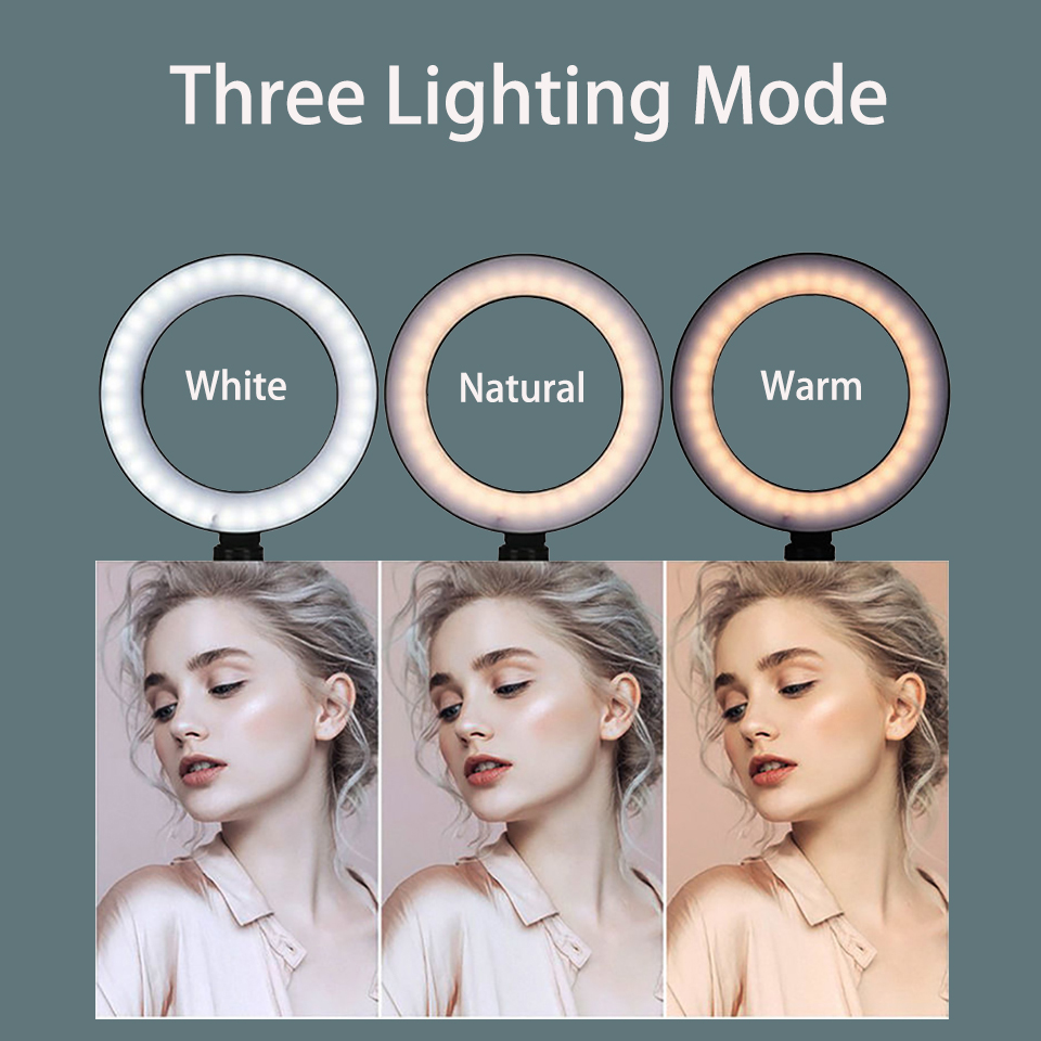 Lampu Ring 6 Inci dengan Tripo - Photography Lighting Overhead ulasan dan harga