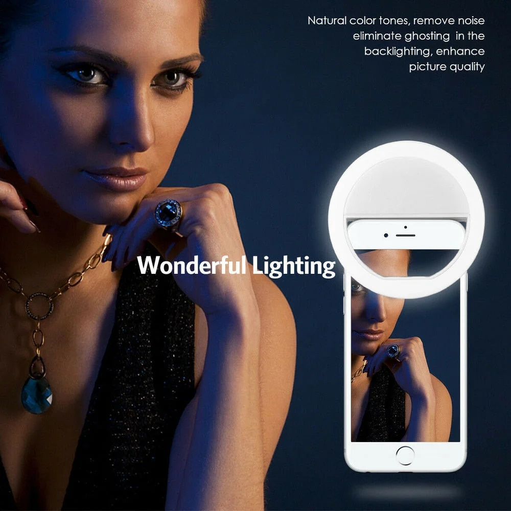 Lampu Selfie LED Isi Ulang USB - Photography Lighting Accessories ulasan dan harga