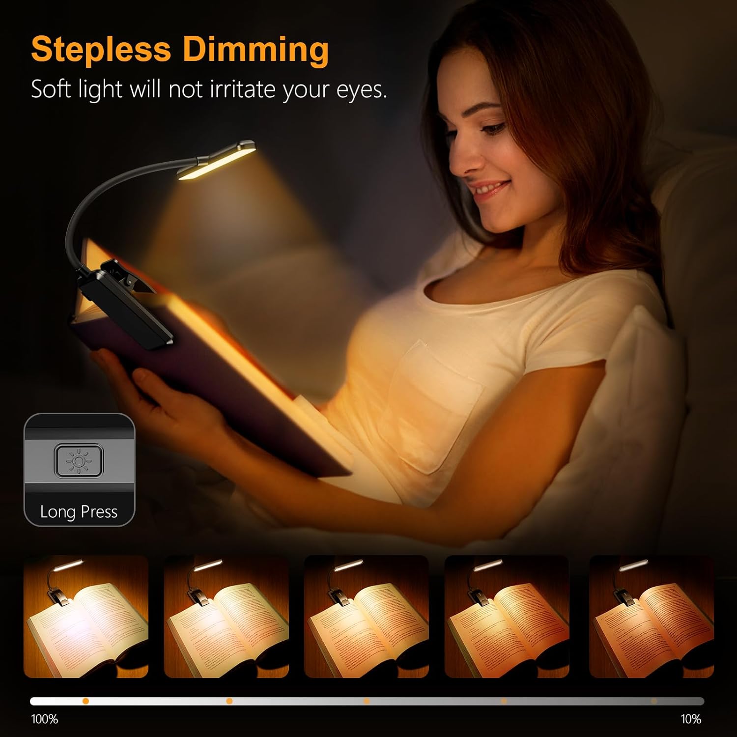 Lampu baca LED cahaya buku kli - Photography Lighting Book ulasan dan harga