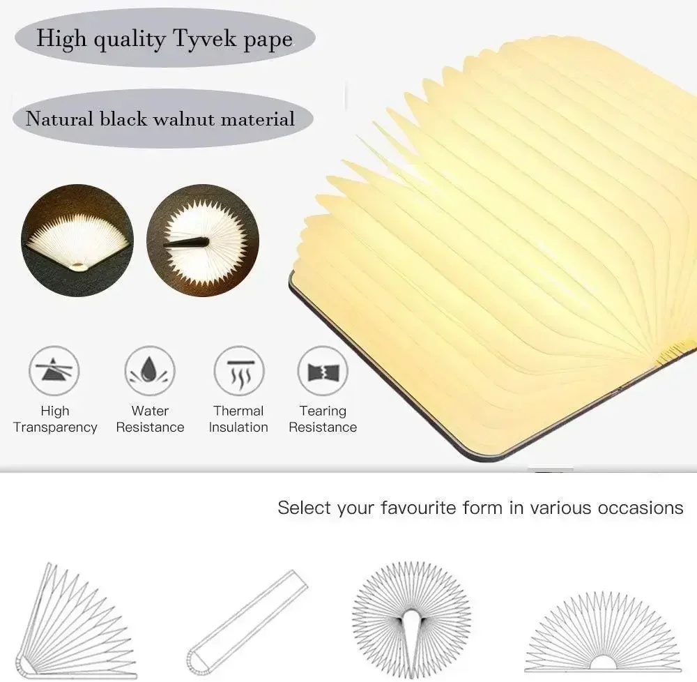 Lampu Buku 3D Lampu Malam LED  - Photography Lighting Book ulasan dan harga