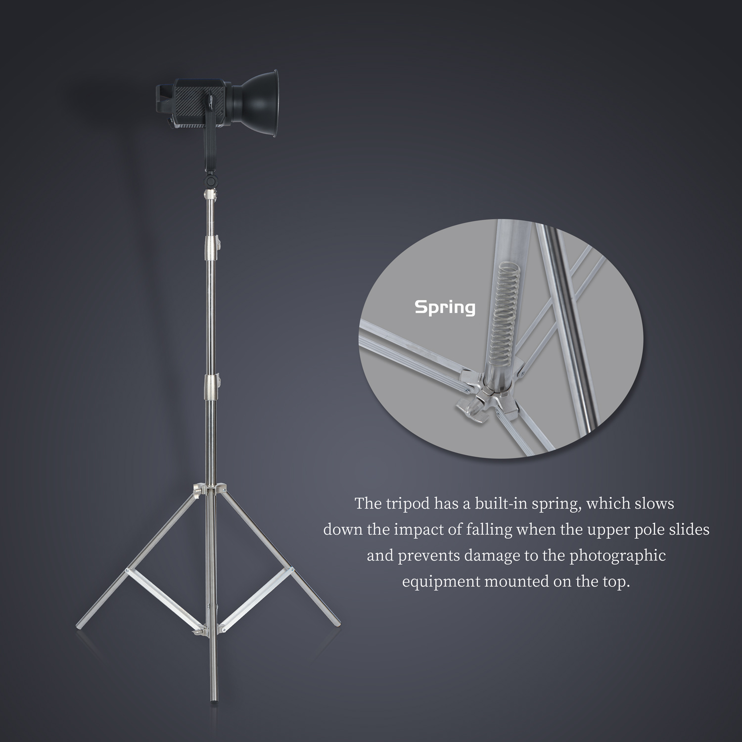 SH 2.8M dudukan lampu baja tah - Photography Video Lighting Kit With Adjustable Tripod Stand ulasan dan harga