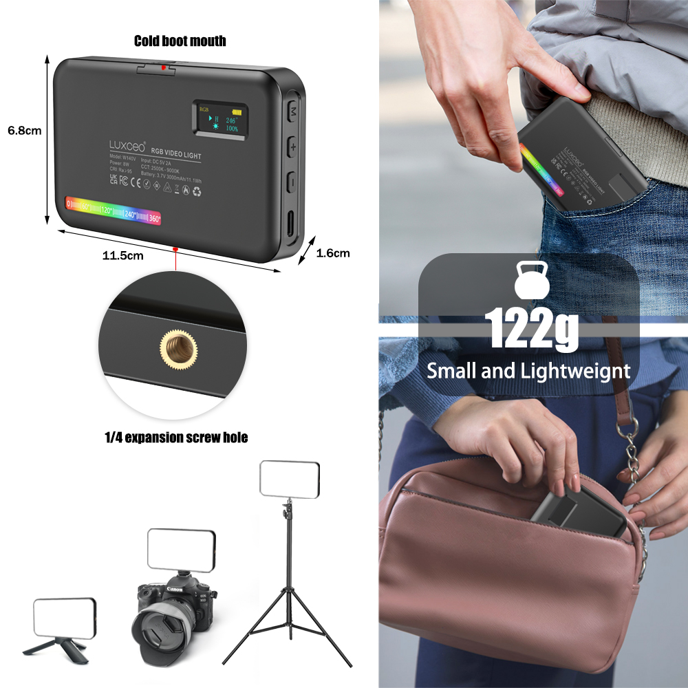 LUXCEO V10 PRO Lampu Video Pan - Torjim Rgb Photography Video Lighting ulasan dan harga