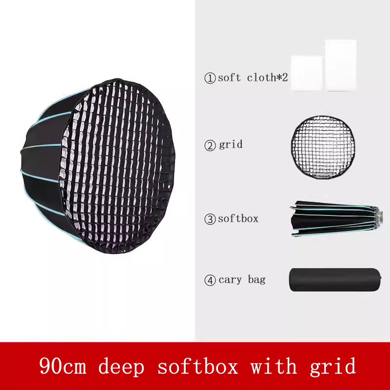 Softbox 90cm dengan Grid 16-ri - Photography Lighting Grid ulasan dan harga