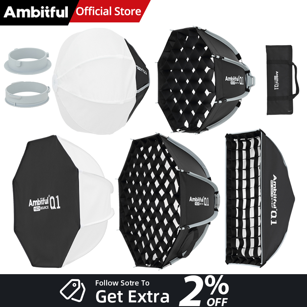 AMBITFUL Q1 Mini Bowens / GODO - Photography Lighting Diffuser ulasan dan harga