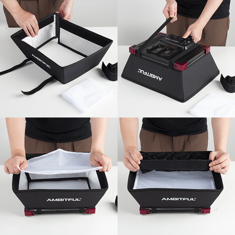 AMBITFUL LEDP60C Softbox Khusu - Photography Lighting Grid ulasan dan harga