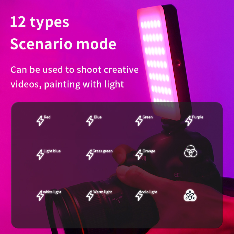 Lampu kamera LED portabel RGB, - Torjim Rgb Photography Video Lighting ulasan dan harga