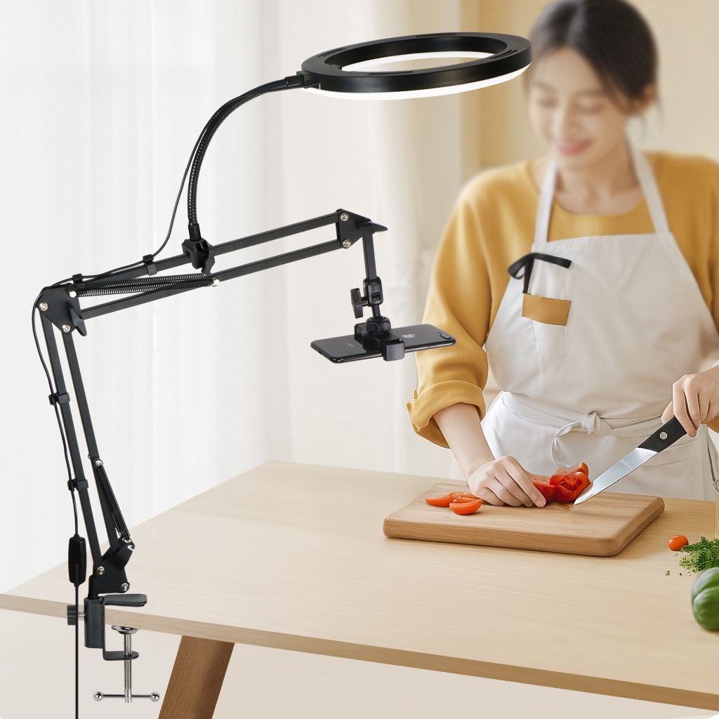 Kamera Perekam tetap, pencahay - Photography Video Lighting Kit With Adjustable Tripod Stand ulasan dan harga