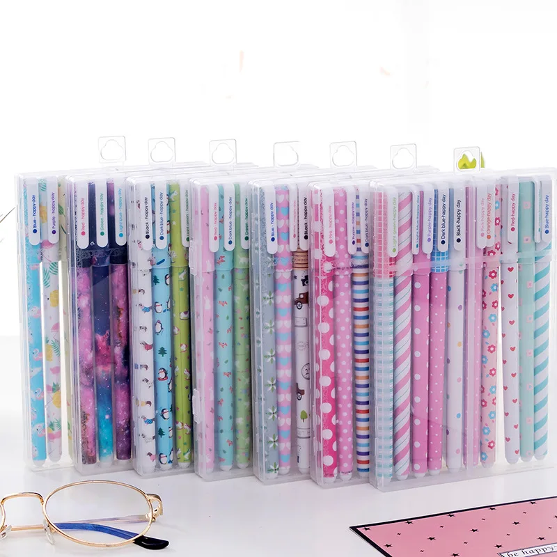 10 Buah/Kotak Alat Tulis Lucu  - Coloured Gel Set ulasan dan harga