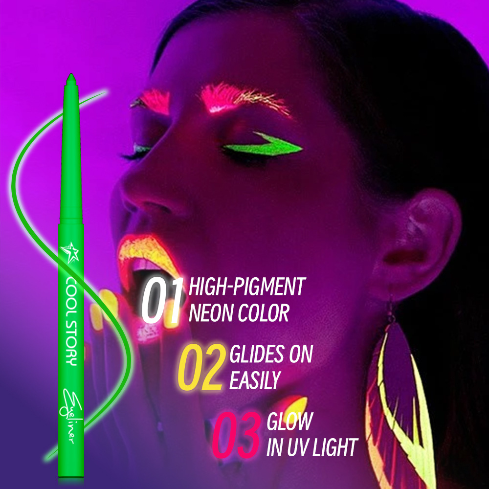 12 warna eyeliner fluorescent  - Coloured Gel Set ulasan dan harga