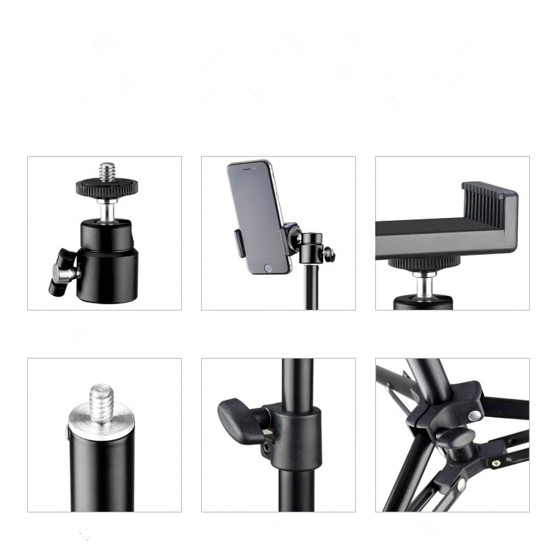 200Cm 160Cm 50Cm Lampu Tripod  - Photography Video Lighting Kit With Adjustable Tripod Stand ulasan dan harga