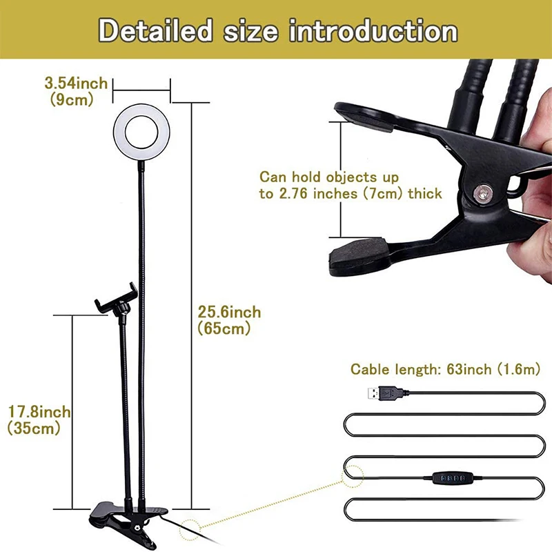 Lampu Ring Selfie Universal, a - Photography Lighting Overhead ulasan dan harga