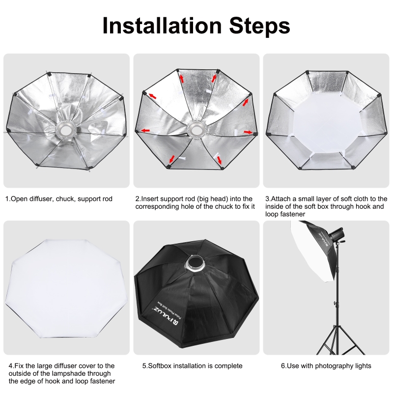 PULUZ Diffuser Fotografi, kota - Photography Lighting Diffuser ulasan dan harga