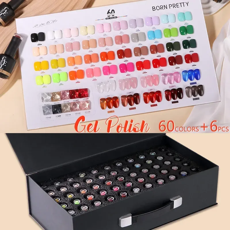 BORN PRETTY 60 Warna Kit Gel K - Coloured Gel Set ulasan dan harga
