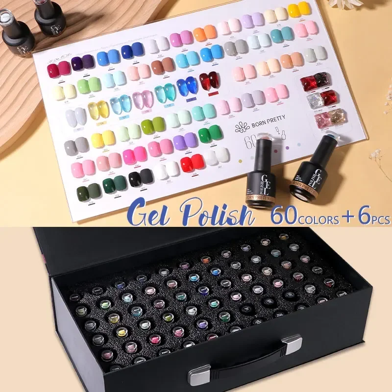 BORN PRETTY 60 Warna Kit Gel K - Coloured Gel Set ulasan dan harga