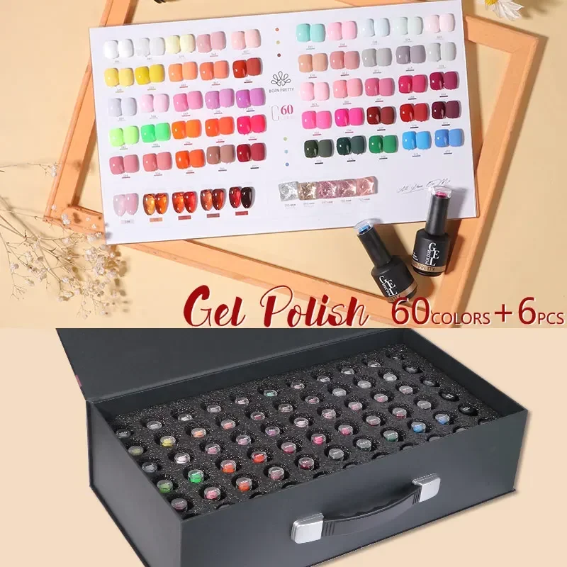 BORN PRETTY 60 Warna Kit Gel K - Coloured Gel Set ulasan dan harga