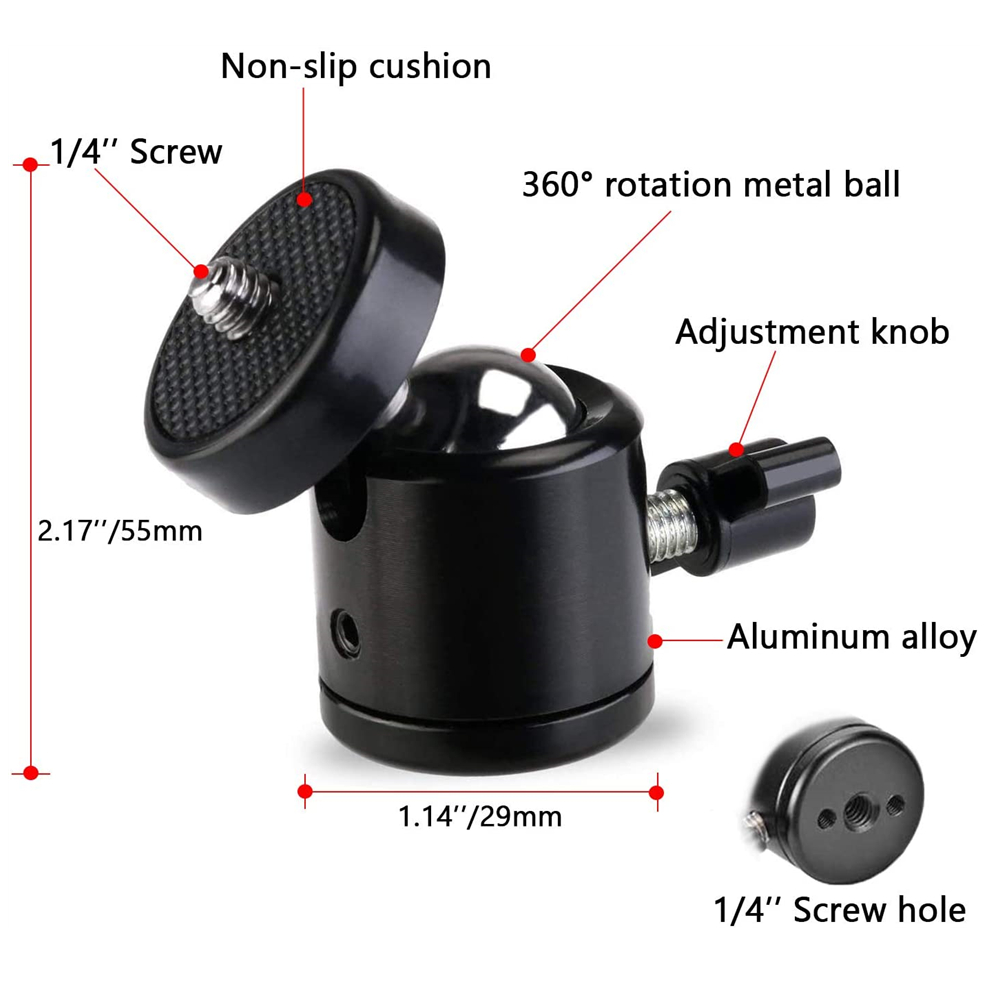 Terebento 1/4 Lubang Sekrup Tr - Photography Video Lighting Kit With Adjustable Tripod Stand ulasan dan harga