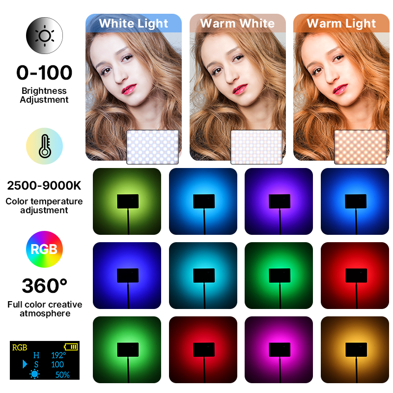 Ulanzi LT003 15W RGB Lampu Vid - Torjim Rgb Photography Video Lighting ulasan dan harga