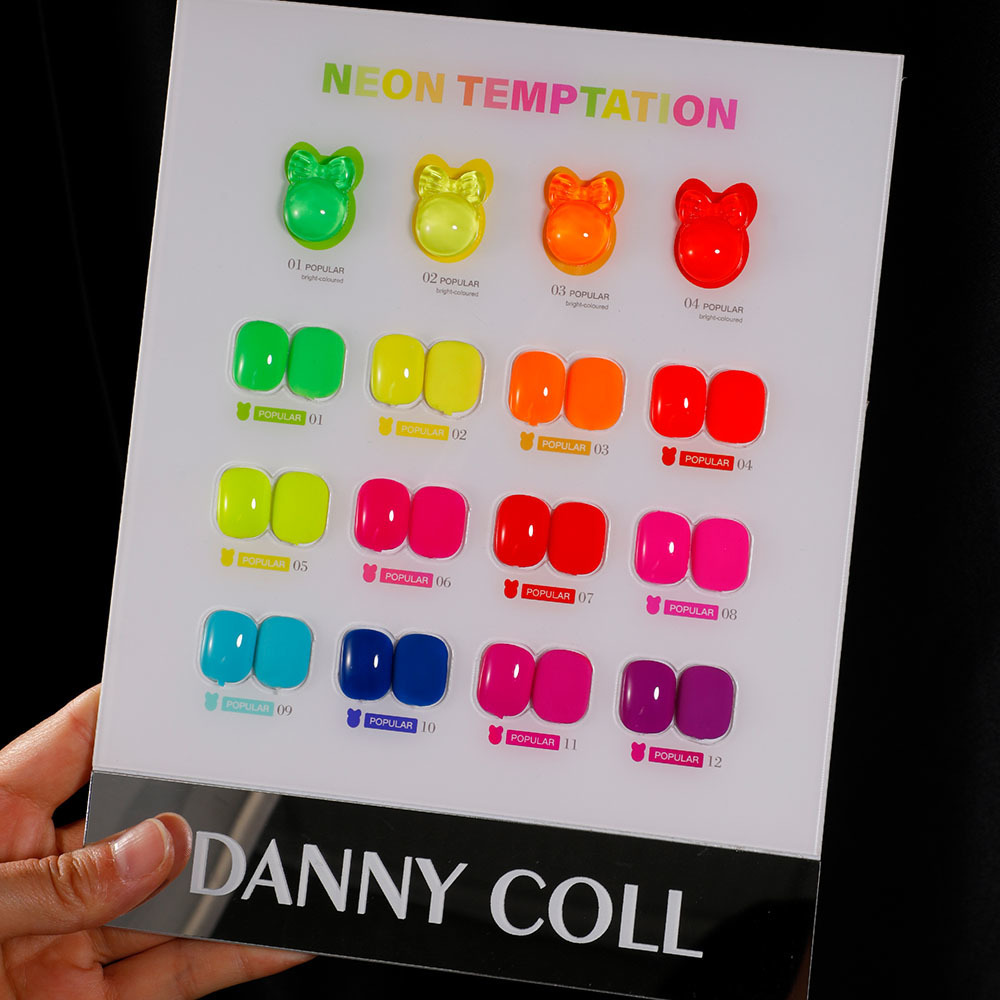 Cat kuku Gel fluoresensi warna - Coloured Gel Set ulasan dan harga