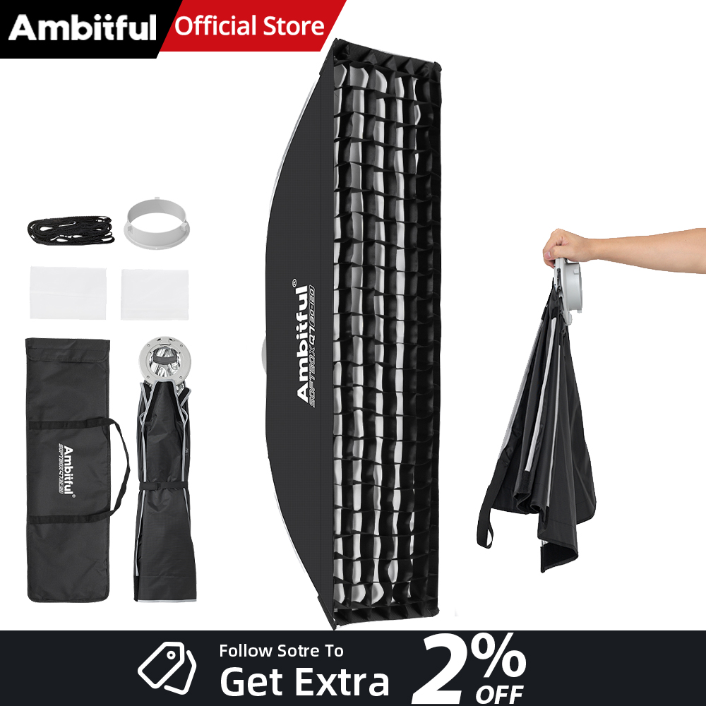 AMBITFUL Q7-II 30*120cm Bowens - Photography Lighting Grid ulasan dan harga