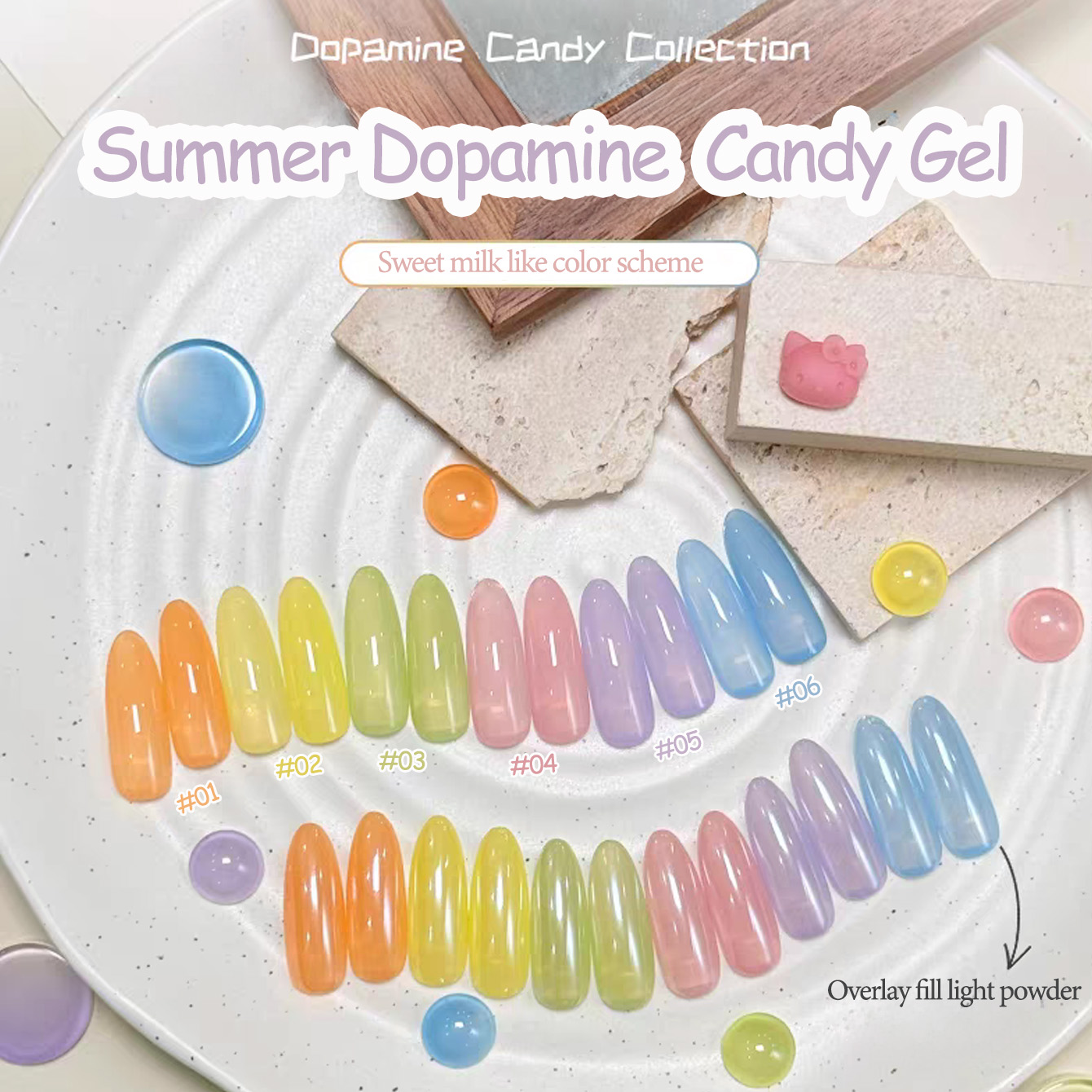 1 Buah WS Dopamine Macaron Ice - Coloured Gel Set ulasan dan harga